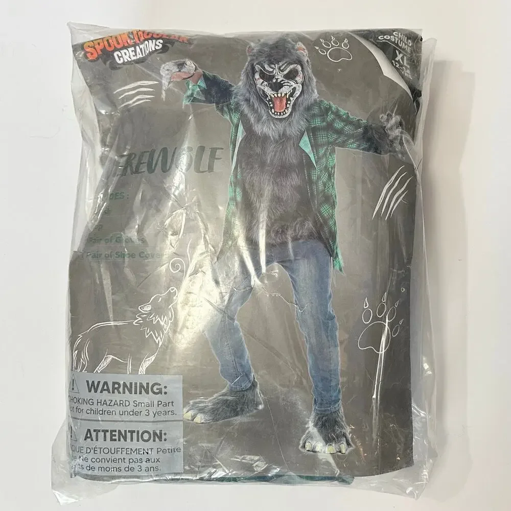 NWT Spooktacular Creations Werewolf Halloween Costume Child XL 12-14 Years